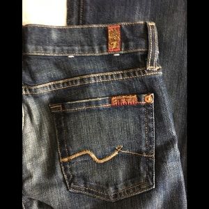7 For All Mankind Bootcut Jeans Sz 25 #121